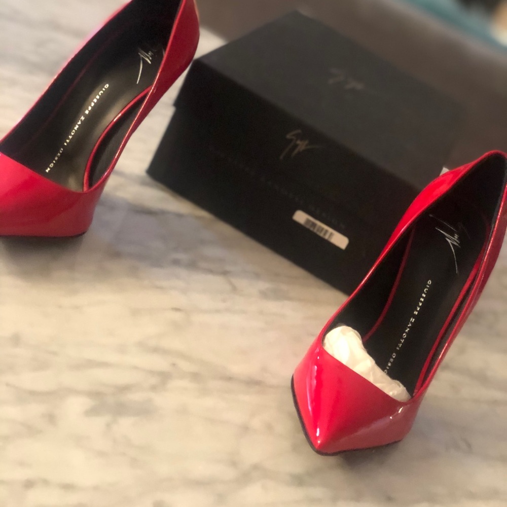 Red Guiseppe Pumps